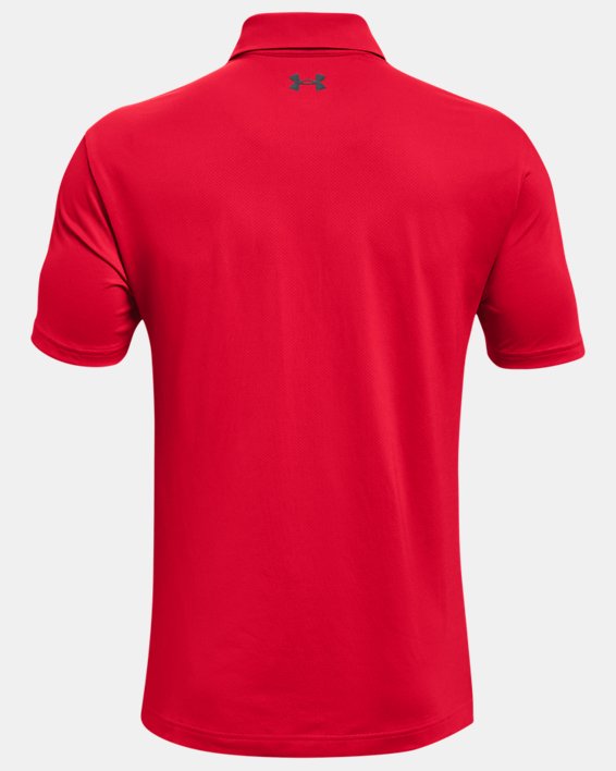 Men's UA Performance Polo Textured, Red, pdpMainDesktop image number 5